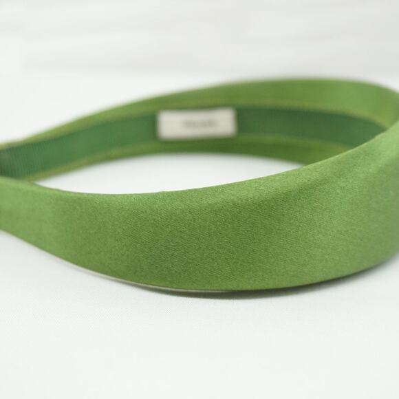Prada Green Silk Padded Hair Headband - Picture 7 of 9